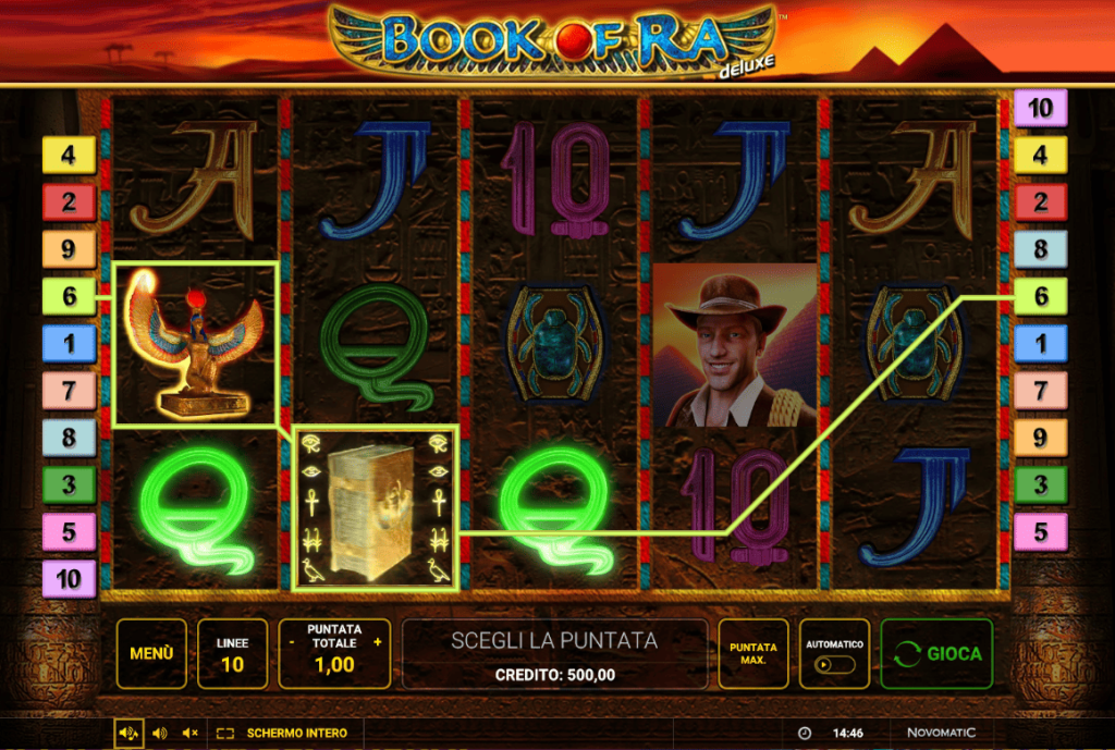 grafica Book of Ra Deluxe