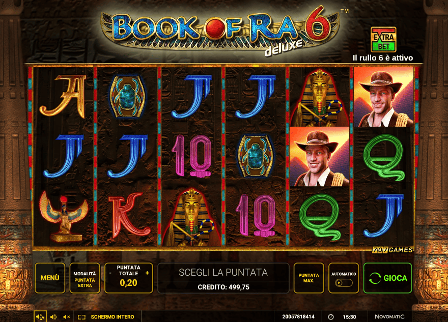Book of Ra 6 deluxe volatilità
