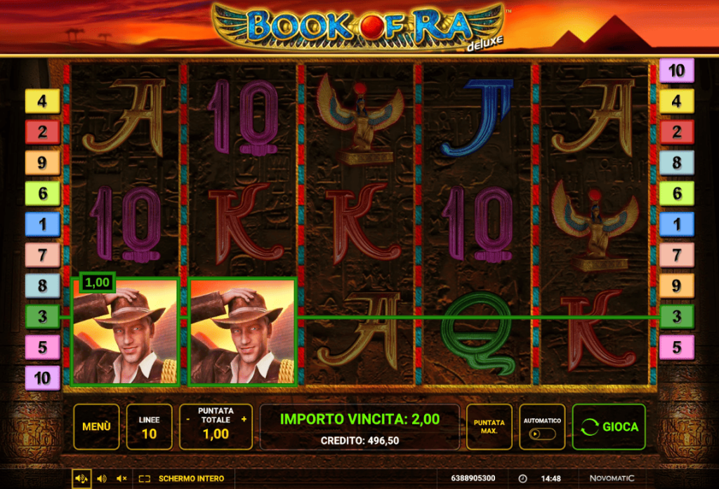 Importo Vincita Book of Ra Deluxe