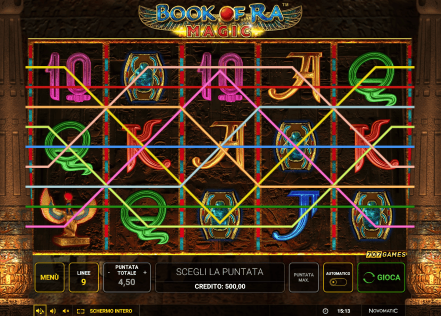 Grafica Book of Ra Magic